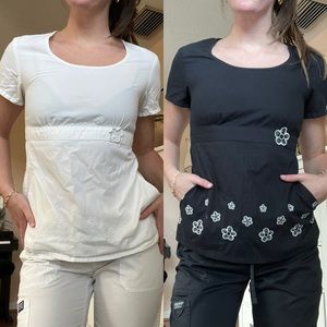 Cherokee scrub tops bundle babydoll top